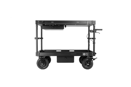 Motorized Fixed Height Partially-Collapsible Utility Cart