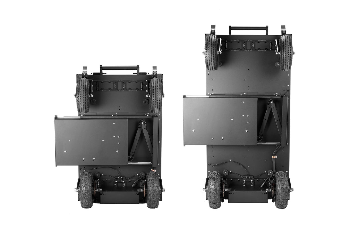 Motorized Fixed Height Partially-Collapsible Utility Cart