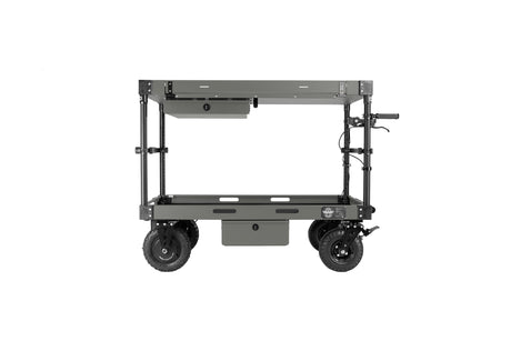 Motorized Fixed Height Partially-Collapsible Utility Cart